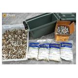 Assorted brass and reloading projectiles. Approx.