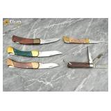 Schrade, Ranger, MKLEIN, Etc. Five folding pocket