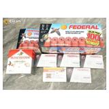 Winchester and Federal ammo. Approx 150 rounds in