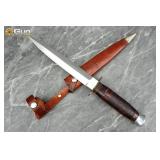 Ulrich Solingen fixed-blade dagger with sheath. Ve