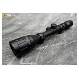 Bushnell 4-12x40 rifle scope with mounting rings.