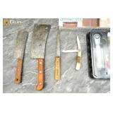 Ontario Knife Co. and Snap-on cutlery items. Fair
