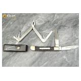 One Leatherman Tool and One Winchester Folding Kni