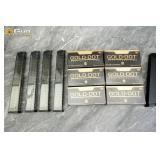 Speer Gold Dot 9mm ammo and magazines. Aprrox. 300