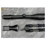 Streamlight light, rifle scope, and bipod lot. Goo