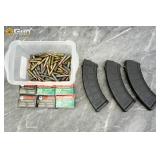 Wolf, Barnaul, etc. 7.62x39mm ammo Approx 200 rds