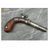 J. Harder Lockport percussion pocket pistol. Needs