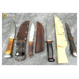 Remington, Winchester,Marbles etc, fixed blade kni