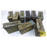 U.S.A. Army Ammo Cans. Good Condition. Nine in tot