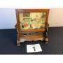 ANTIQUE CHINESE TABLE SCREEN ON STAND