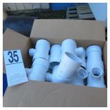 (20) P 3 DWV 3X3X1.5 RED SAN TEE