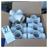 (8) P 3 PVC-DWV DOUBLE  TEE