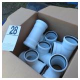 (6) P 4 PVC TEE