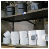 (6) 6" FEMALE ADAPTERS (2) 6"X4" TEES