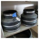 (4) INDIANA SEAL 8" - 6" CL TO CI / PLAST