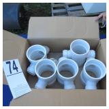 (5) P 4 DWV 4X4X1.5X1.5 REDUCING SAN TEE