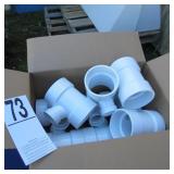 (9) P 4 DWV 4X4X2 RED SAN TEE