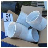 (8) P 4 SCH40 22.5 DEG. EL