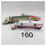 ASSORTED WINROSS 1/64TH TRACTOR TRAILERS