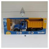 BRUDER 1/16TH MACK DUMP TRUCK W/ PLOW