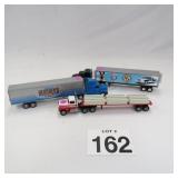 ASSORTED ERTL 1/64TH TRACTOR TRAILERS