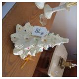 CERAMIC WHITE CHRISTMAS TREE