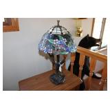 TWO TIFFANY STYLE LAMPS