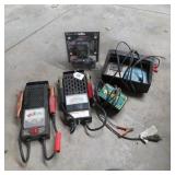 ASSORTED BATTERY CHARGERS & TENDERS