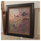 TURKEY ROOSTING CANVAS PRINT BY N. ALEXANDER