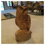 OWL WOOD CARVING