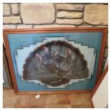 1995 "THE GATHERING" FEATHER ART BY S. PERRY RUFUS