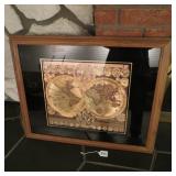 FRAMED WORLD MAP