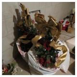 2 SMALL CHRISTMAS TREES