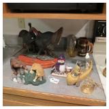 ASSORTED ANIMAL SCULPTURES