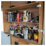 ASSORTED CAR DETAILING PRODUCTS, LIQUIDS & OILS