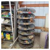 METAL ROTATING ORGANIZER W/ HARDWARE