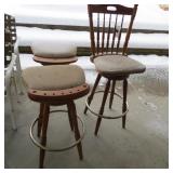 THREE BAR STOOLS