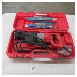 MILWAUKEE CORDED HEAVY DUTY SAWZALL W/ BLADES