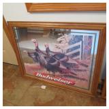 BUDWEISER BEER LONGBEARD TURKEY MIRROR
