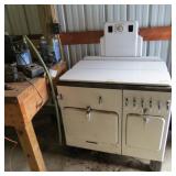 ANTIQUE CHAMBERS HIGHBACK GAS STOVE