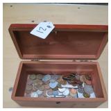 LOT OF ASSORTED FOREIGN CURRENCY SOME SILVER