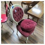 UPHOLSTERED CHAIR W/ PILLOW