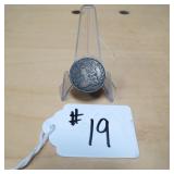 1836 CAPPED BUST 25 CENT PIECE