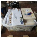 TOTE OF ASSORTED STAMPS