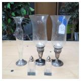 STERLING WEIGHTED ITEMS & S&P SHAKERS W/ STER. TOP