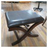 LEATHER OTTOMAN