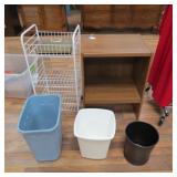 TRASH CANS & SHELVES