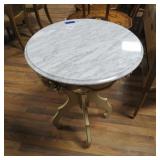 VICTORIAN PLANT STAND W/ MARBLE TOP