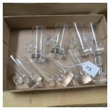 SET OF EIGHT GLASS CUPS