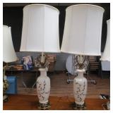 PAIR OF ORNATE TABLE LAMPS